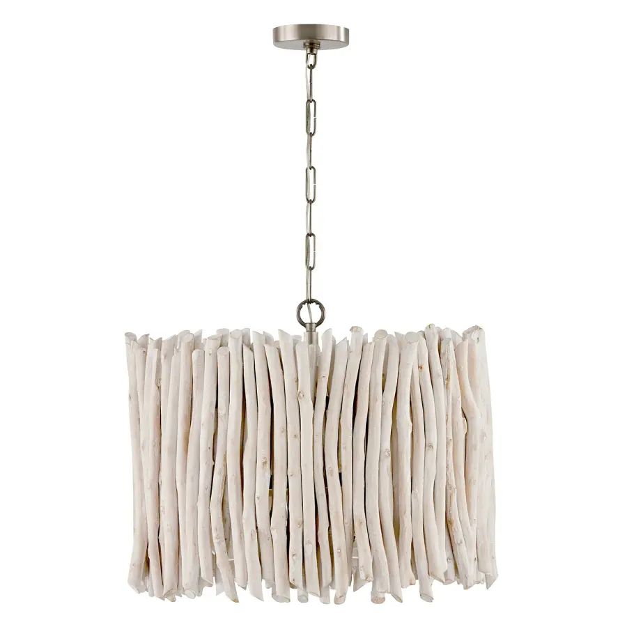 Cara 4-Light Pendant in Brushed Pewter