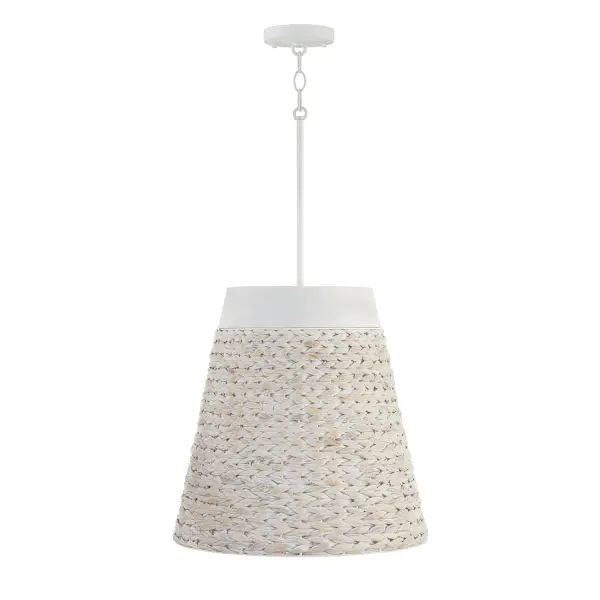 Tallulah 4-Light Pendant in Chalk Wash