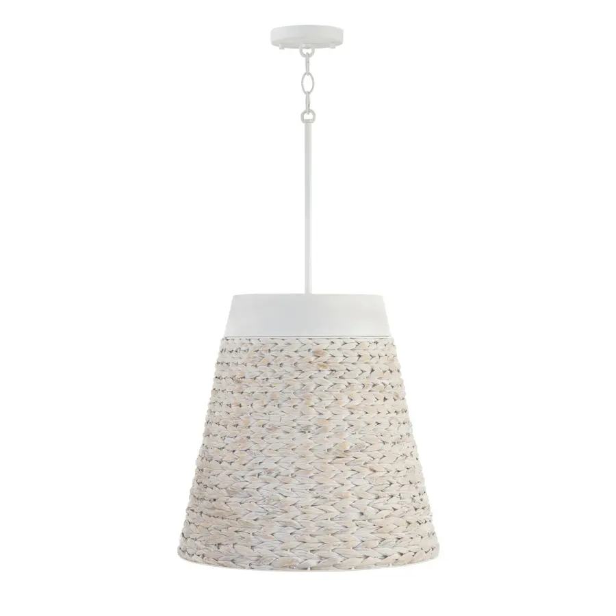 Tallulah 4-Light Pendant in Chalk Wash