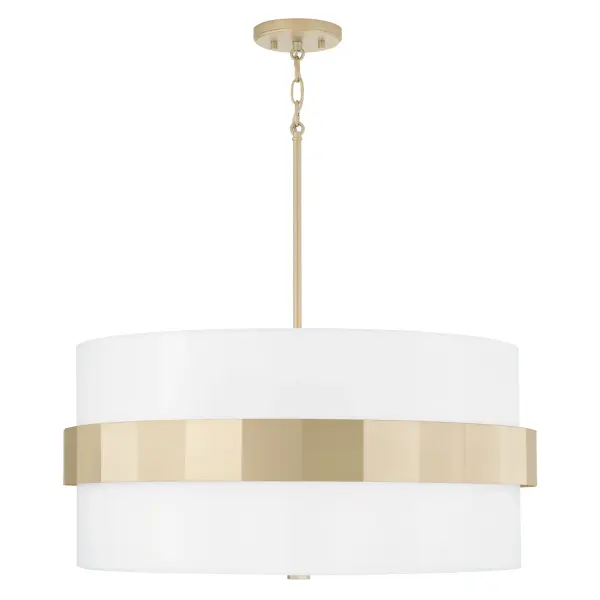 Sutton 4-Light Pendant in Soft Gold