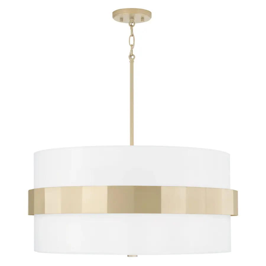 Sutton 4-Light Pendant in Soft Gold