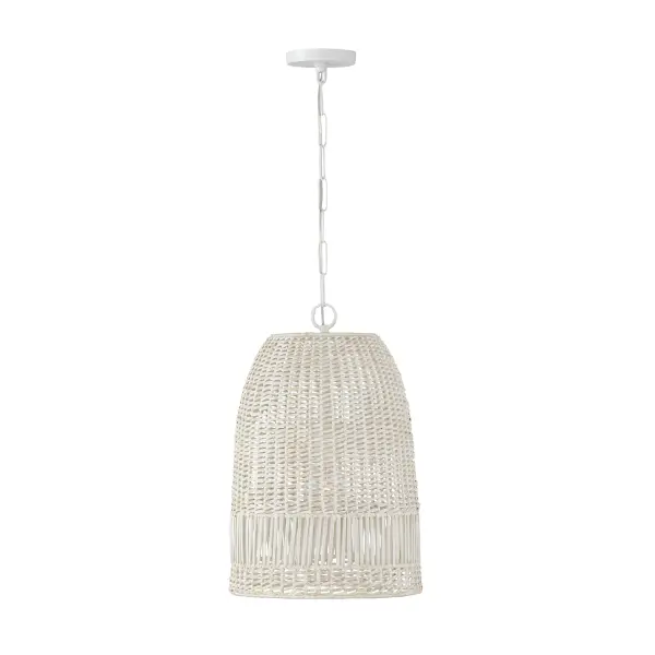 Naomi 1-Light Pendant in Chalk White