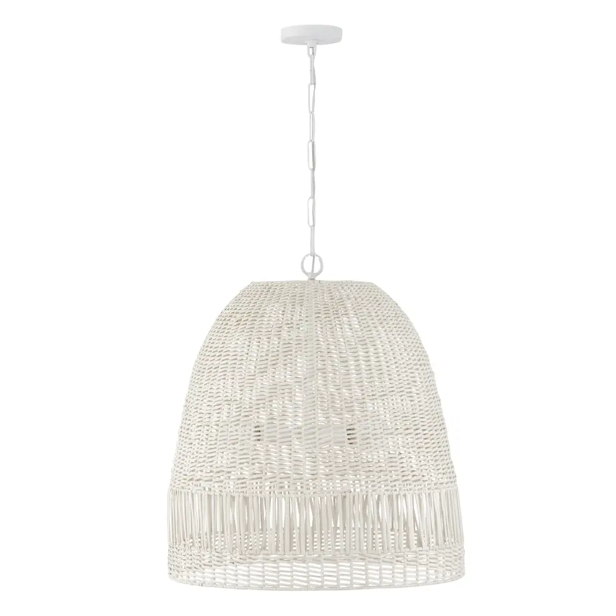 Naomi 3-Light Pendant in Chalk White