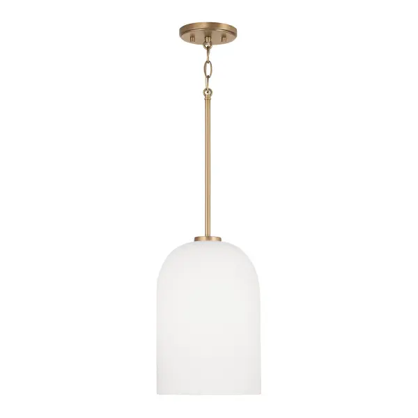 Lawson 1-Light Pendant in Aged Brass