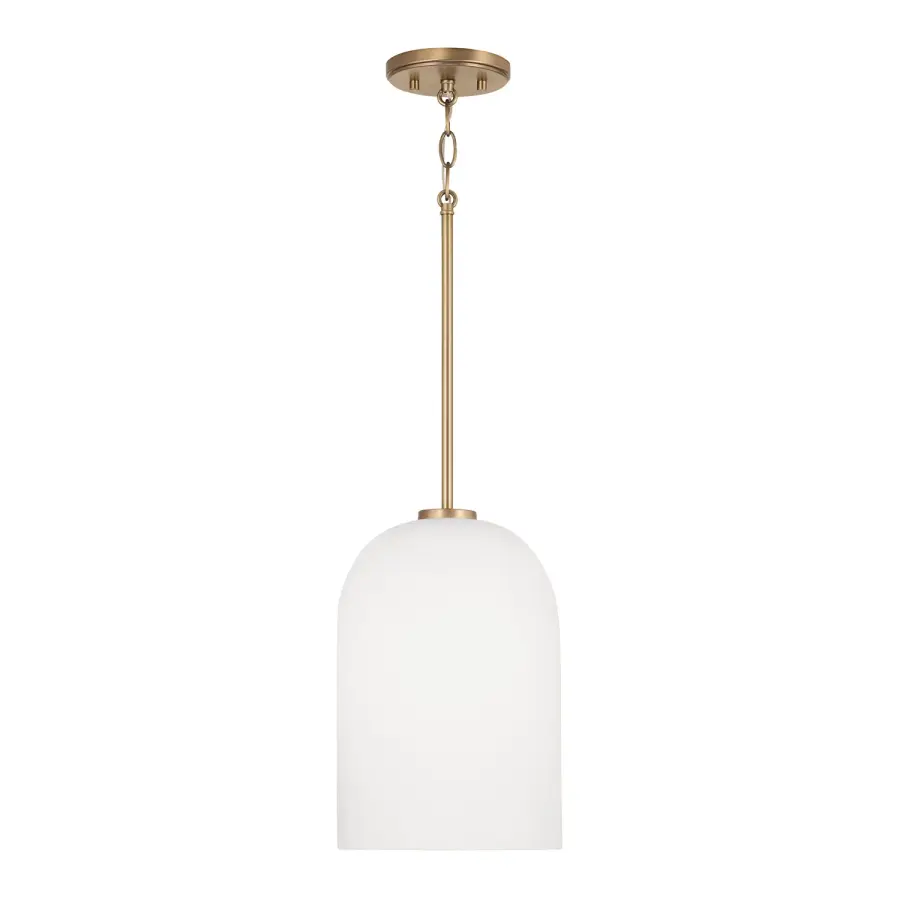 Lawson 1-Light Pendant in Aged Brass