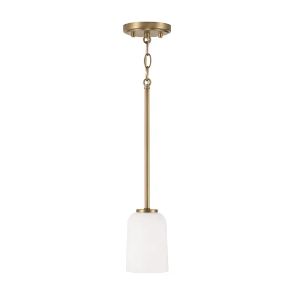 Lawson 1-Light Mini Pendant in Aged Brass