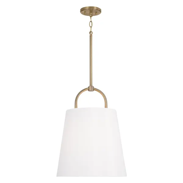 Brody 1-Light Pendant in Aged Brass