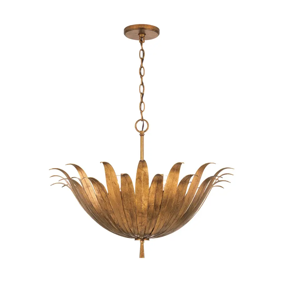 Eden 4-Light Pendant in Antique Gold