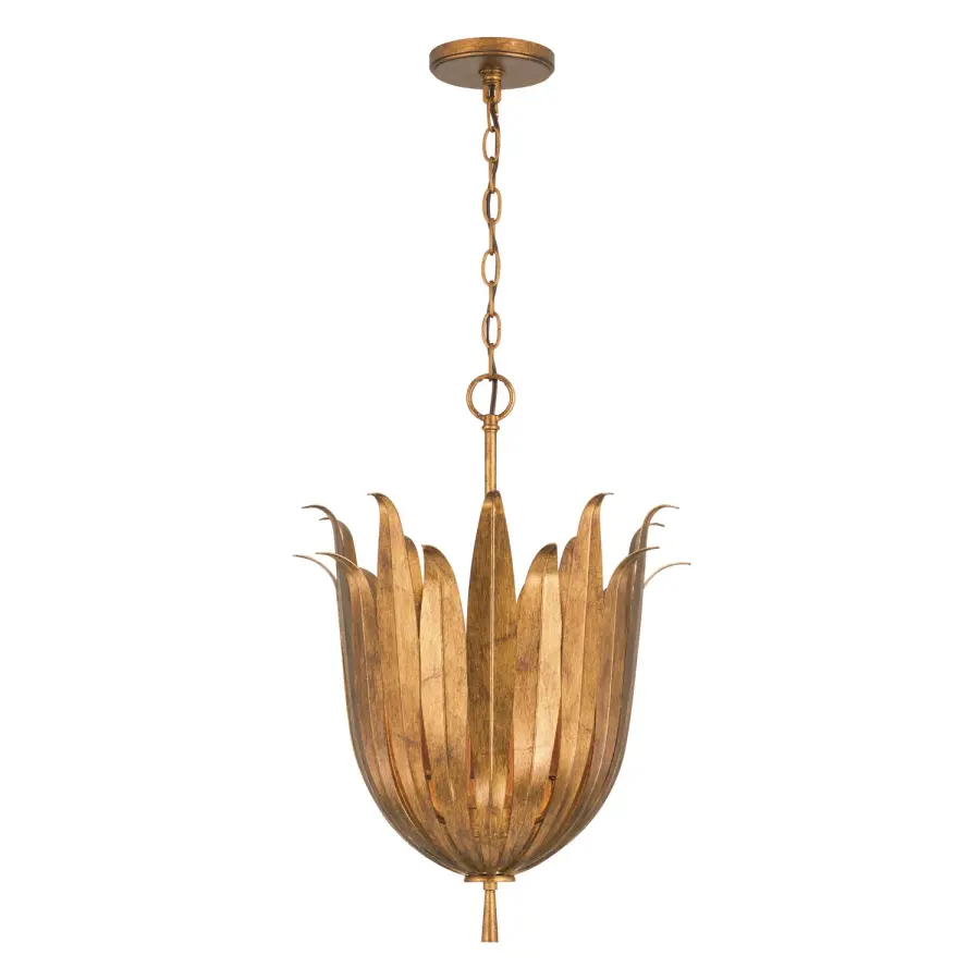Eden 4-Light Pendant in Antique Gold