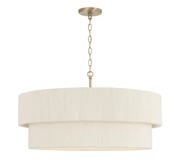 Delaney 4-Light Pendant in Matte Brass