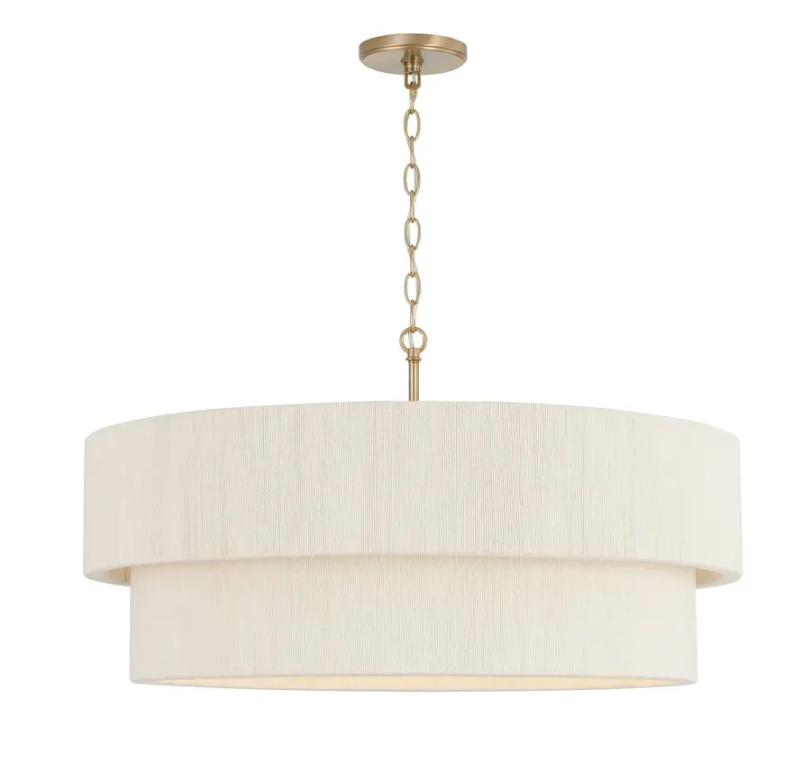 Delaney 4-Light Pendant in Matte Brass