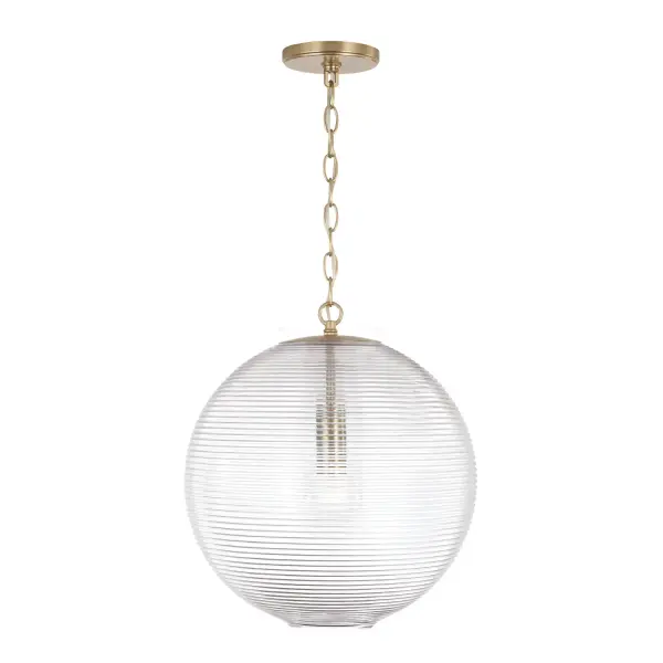 Dolan 1-Light Pendant in Matte Brass