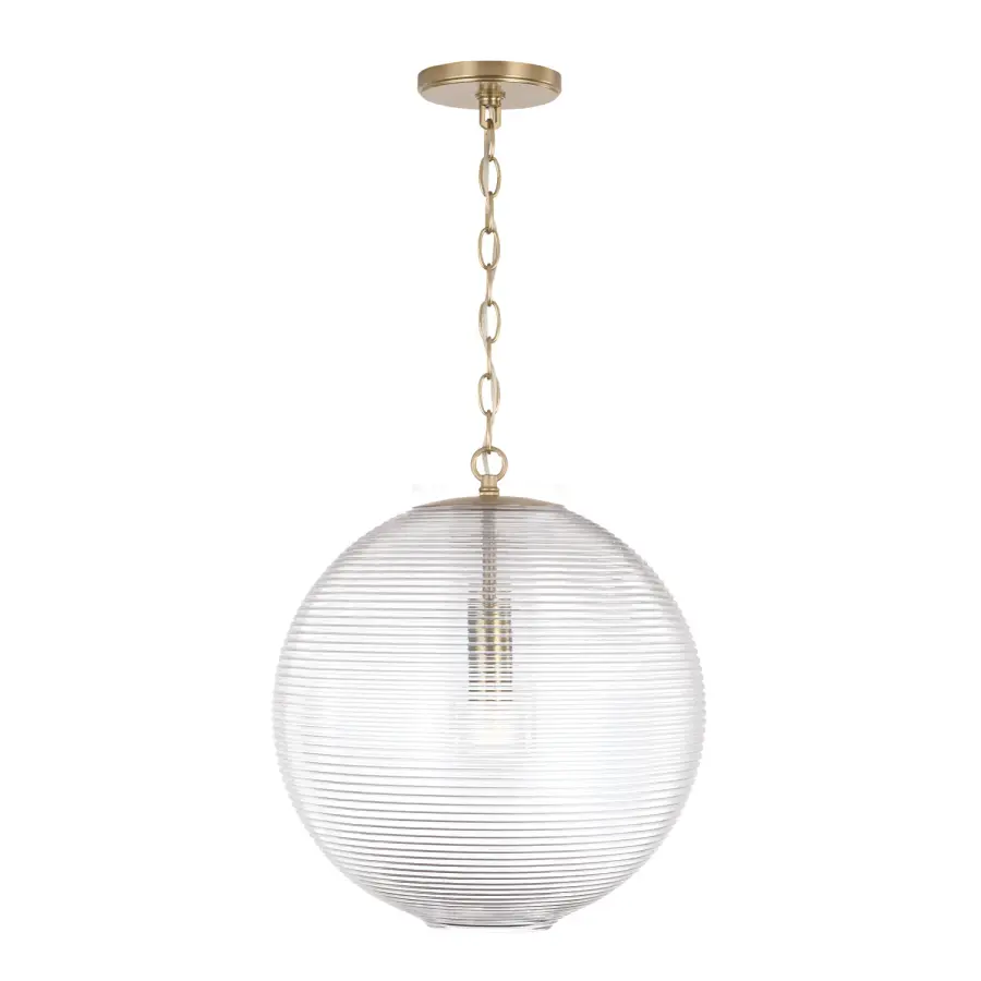 Dolan 1-Light Pendant in Matte Brass