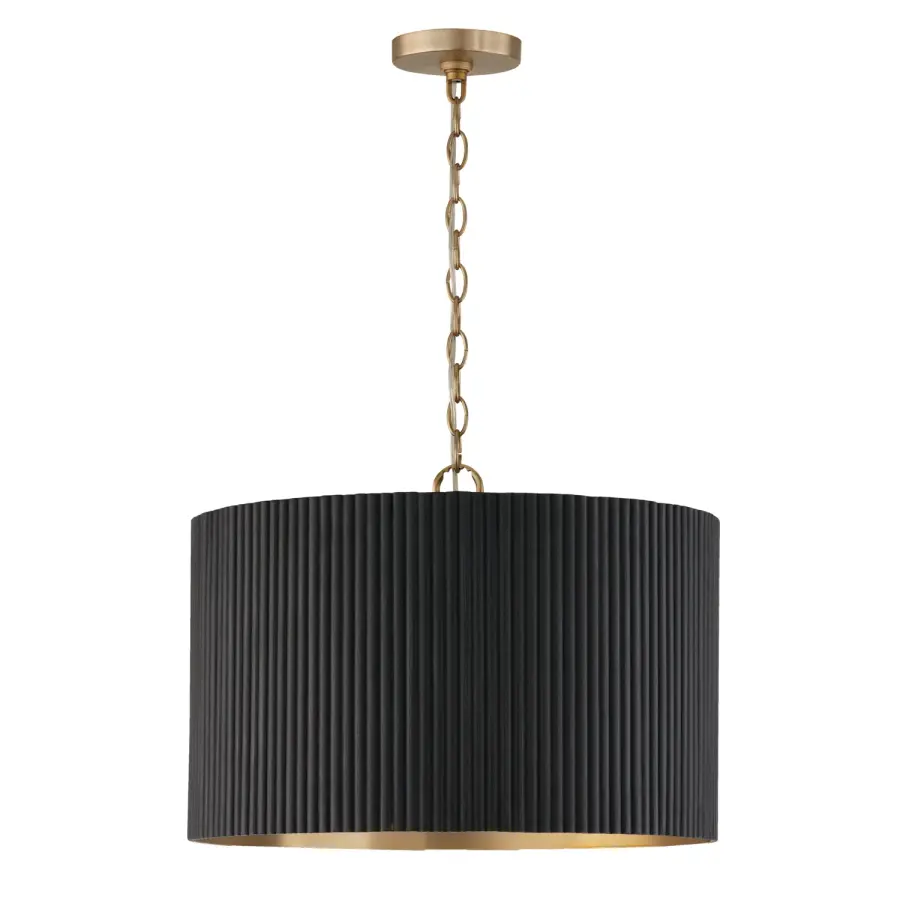 Sophisticated Mixed-Metal Pendant Blends Industrial and Transitional Style