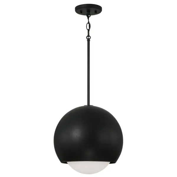 Dolby 1-Light Pendant in Black Iron