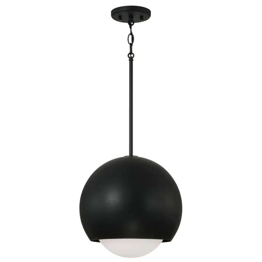 Dolby 1-Light Pendant in Black Iron