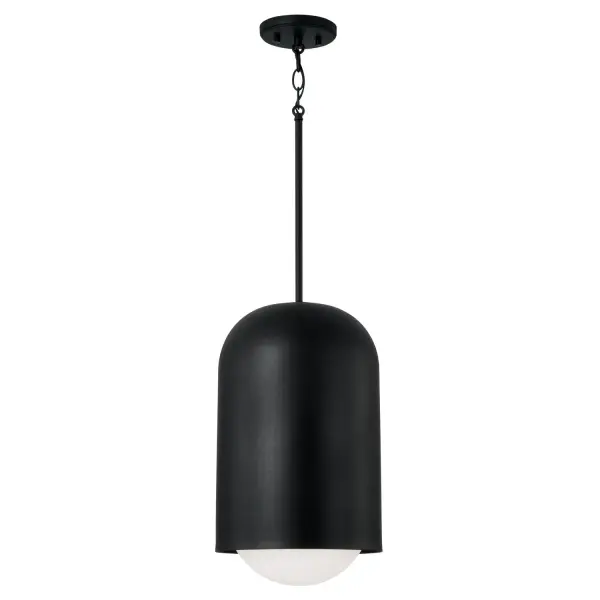 Dolby 1-Light Pendant in Black Iron