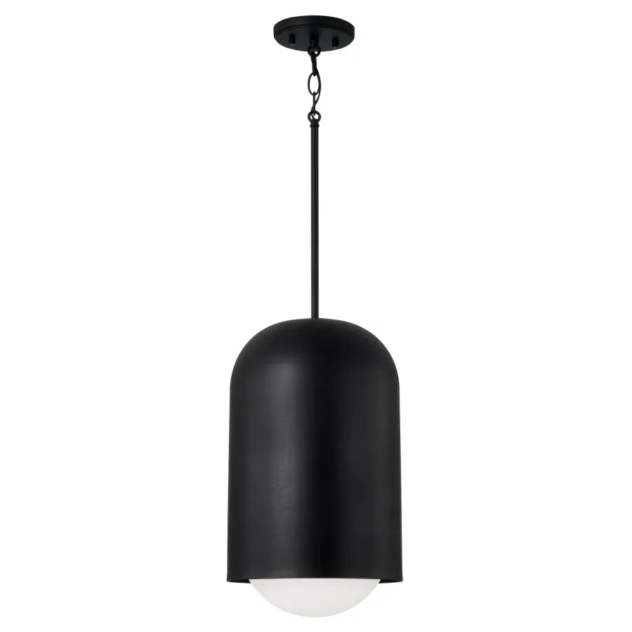 Dolby 1-Light Pendant in Black Iron
