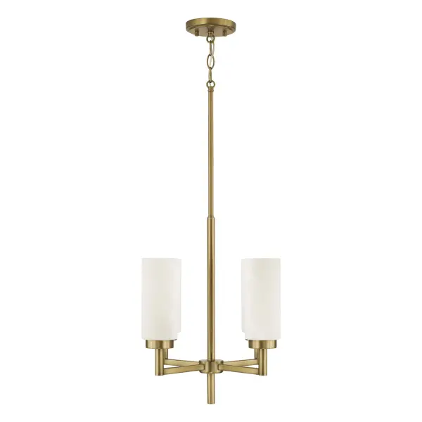 Alyssa 4-Light Pendant in Aged Brass