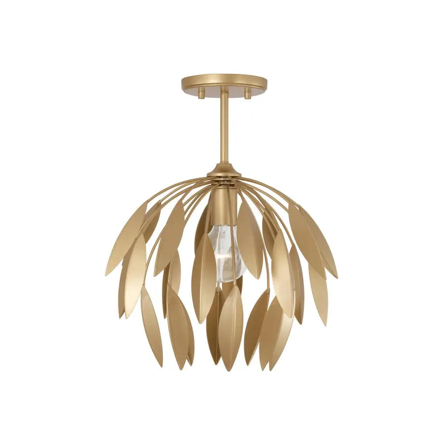 Margeaux 1-Light Pendant in Buffed Gold