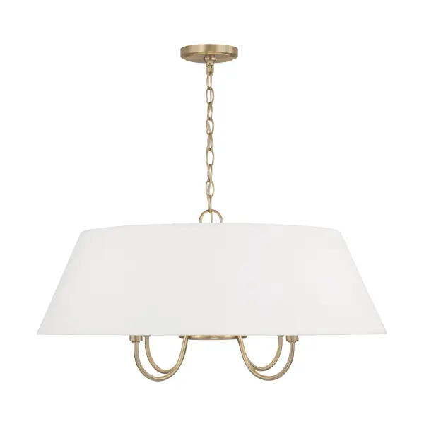 Julia 4-Light Pendant in Matte Brass