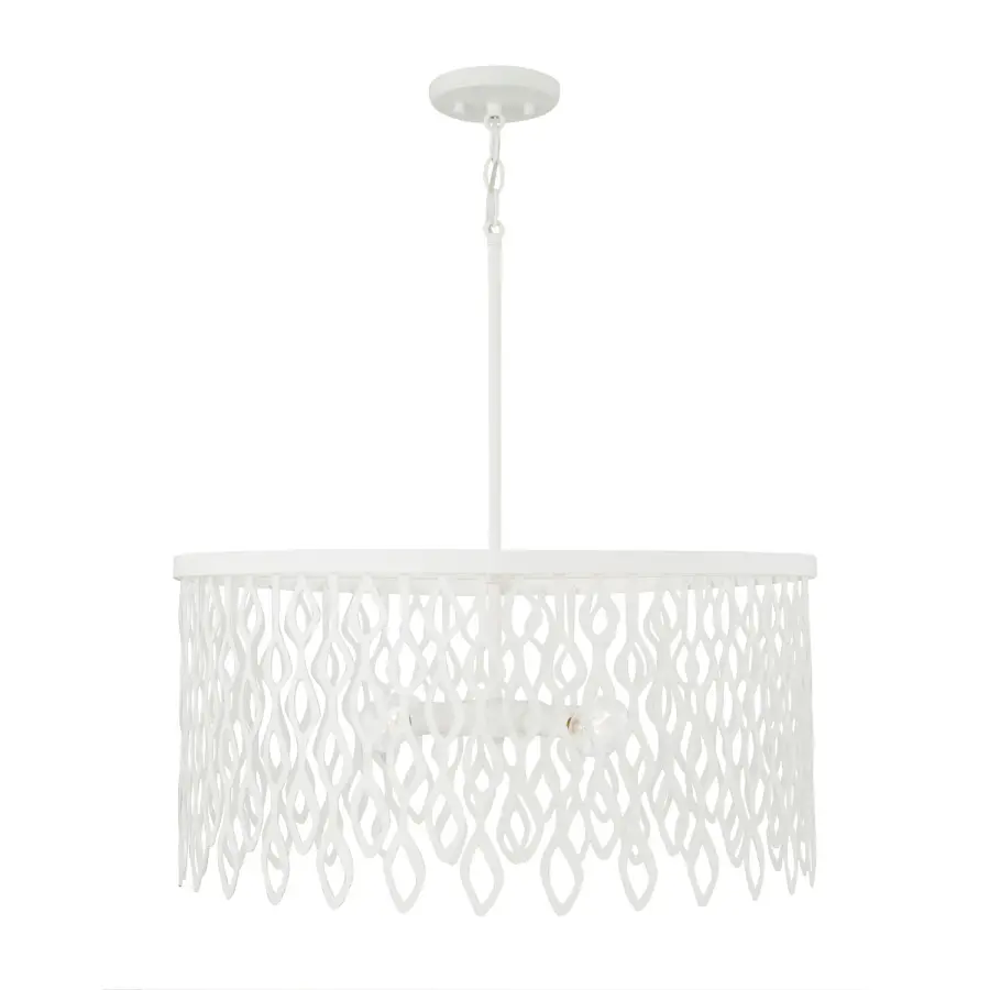 Pheobe 4-Light Pendant in Matte White