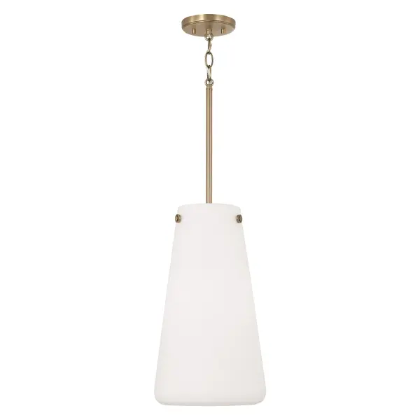 Averitt 1-Light Pendant in Aged Brass