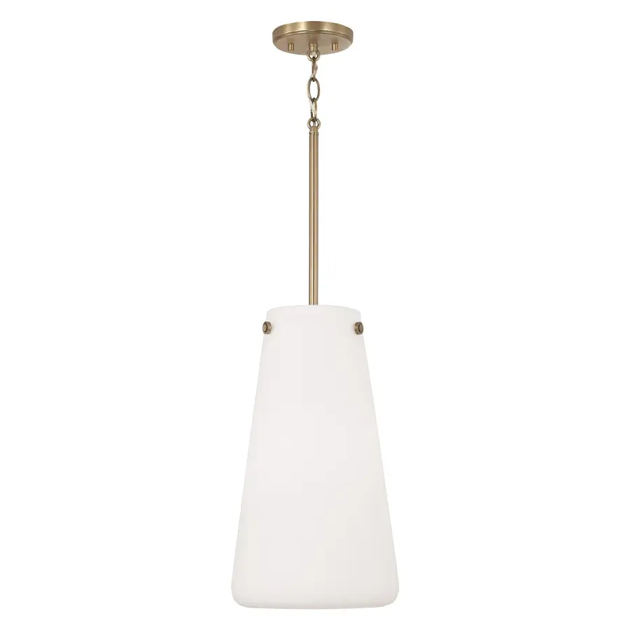 Averitt 1-Light Pendant in Aged Brass