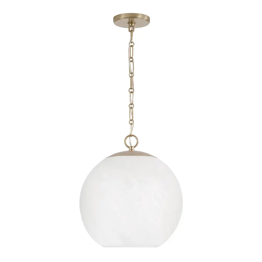 Cleo 1-Light Pendant in Matte Brass