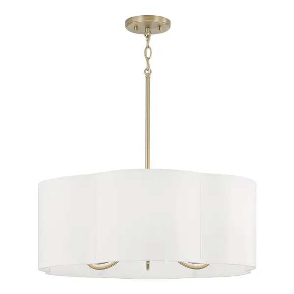 Sabine 6-Light Pendant in Matte Brass