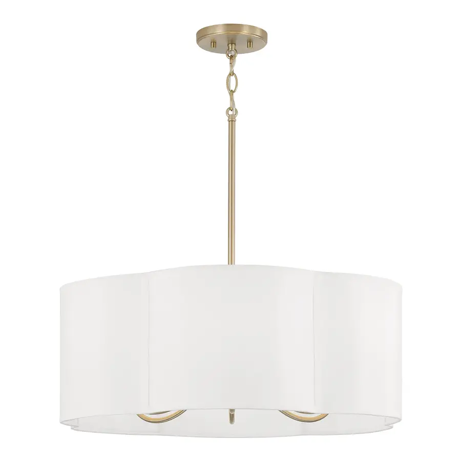 Sabine 6-Light Pendant in Matte Brass