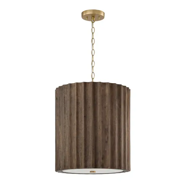Cody 3-Light Pendant in Matte Brass