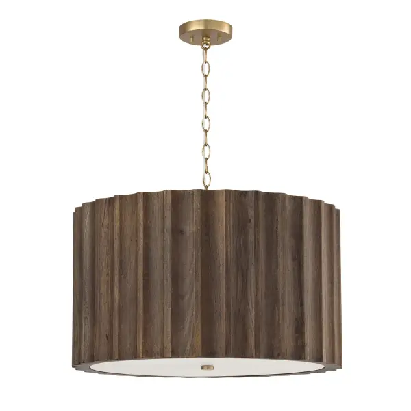 Cody 4-Light Pendant in Matte Brass