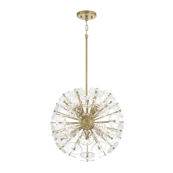 Emelie 8-Light Pendant in Matte Brass