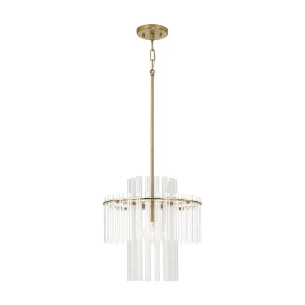 Blair 1-Light Pendant in Aged Brass