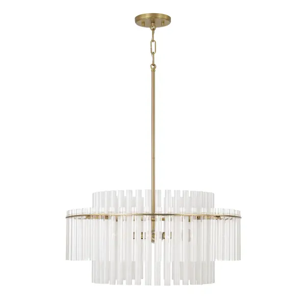 Blair 4-Light Pendant in Aged Brass