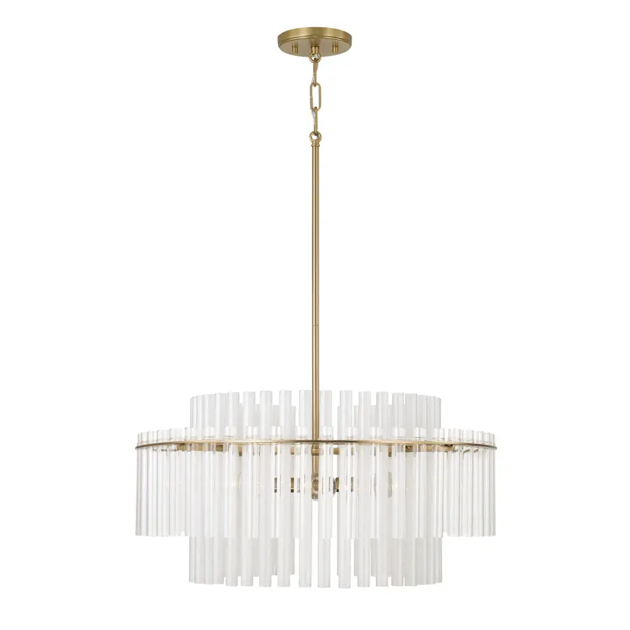 Blair 4-Light Pendant in Aged Brass