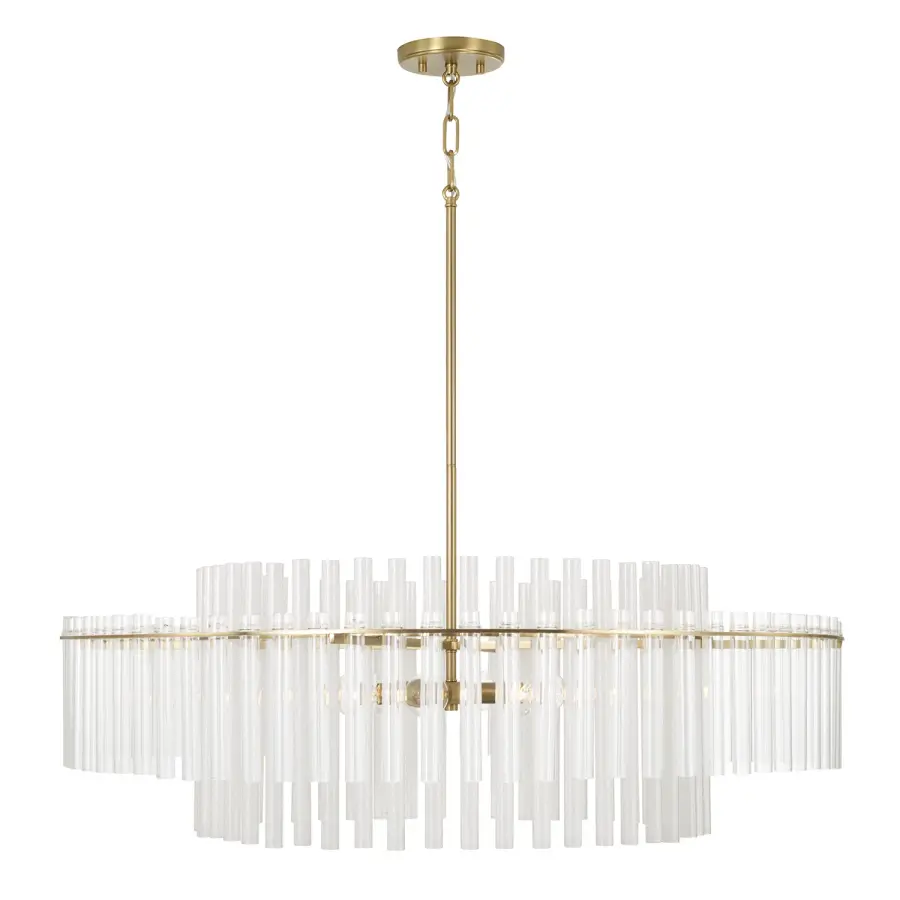 Blair 6-Light Pendant in Aged Brass