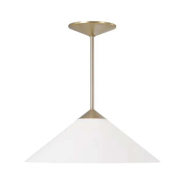 Gatsby 1-Light Pendant in Matte Brass