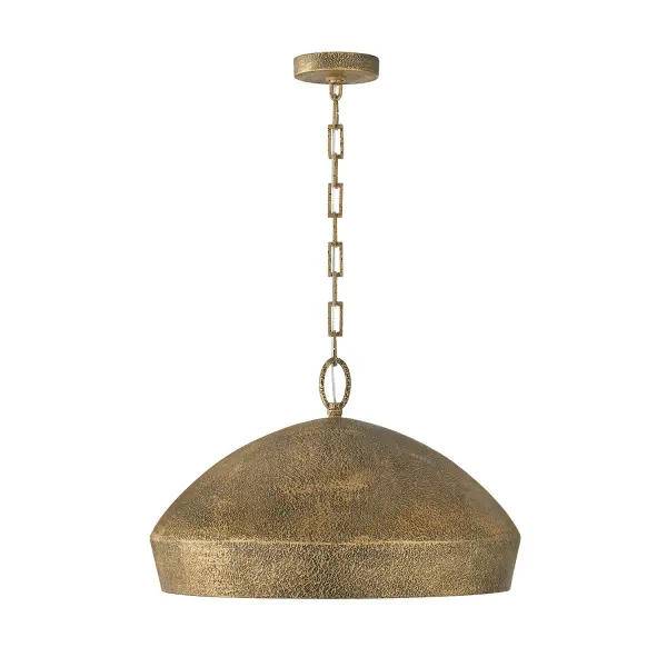 Savari 1-Light Pendant in Artisan Gold