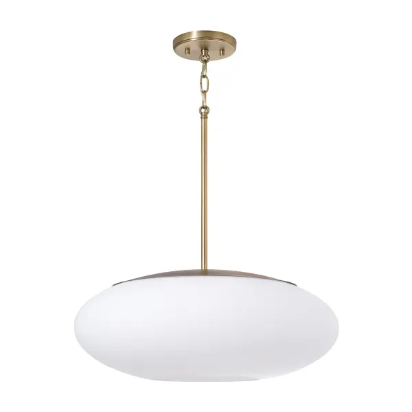 Soren 1-Light Pendant in Aged Brass