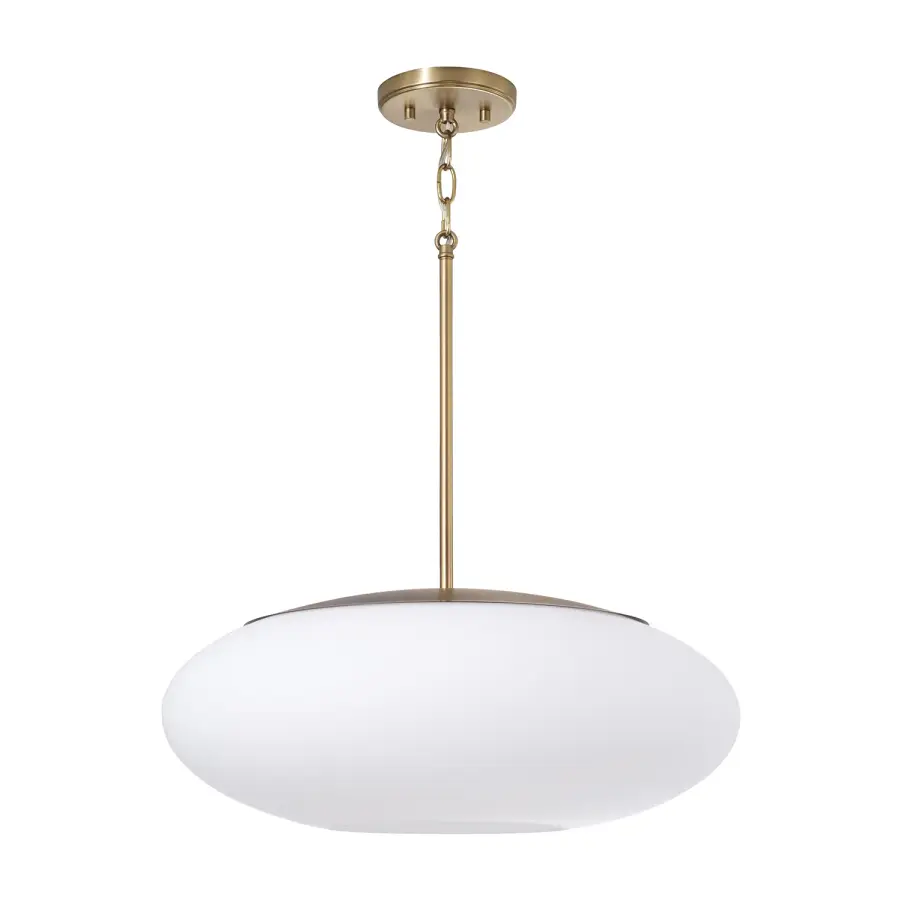 Soren 1-Light Pendant in Aged Brass