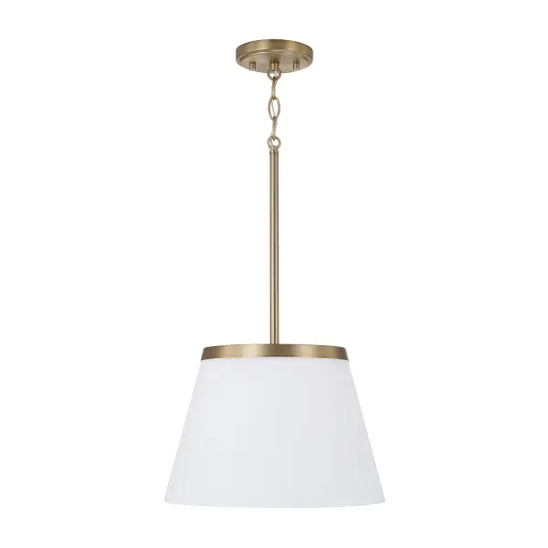 Compact Brass Pendant with Timeless Appeal