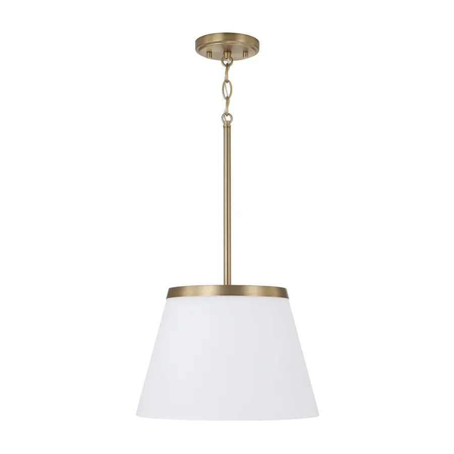 Compact Brass Pendant with Timeless Appeal