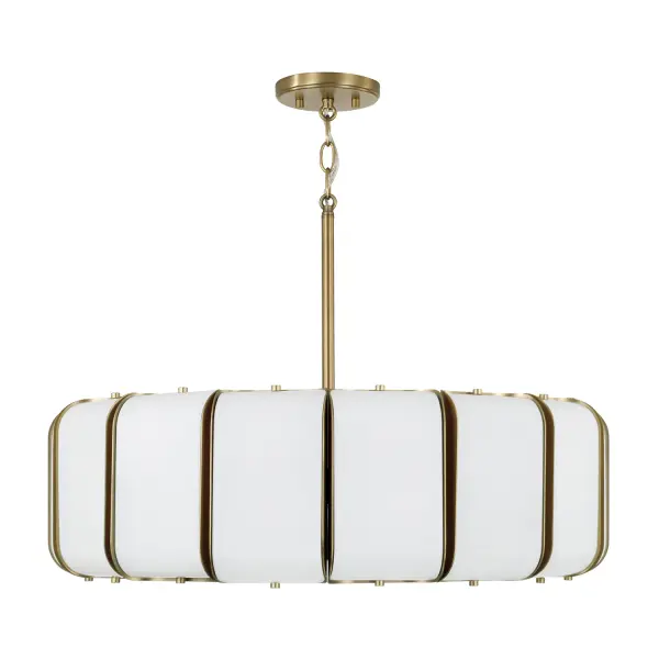 Marcell 16-Light Pendant in Aged Brass