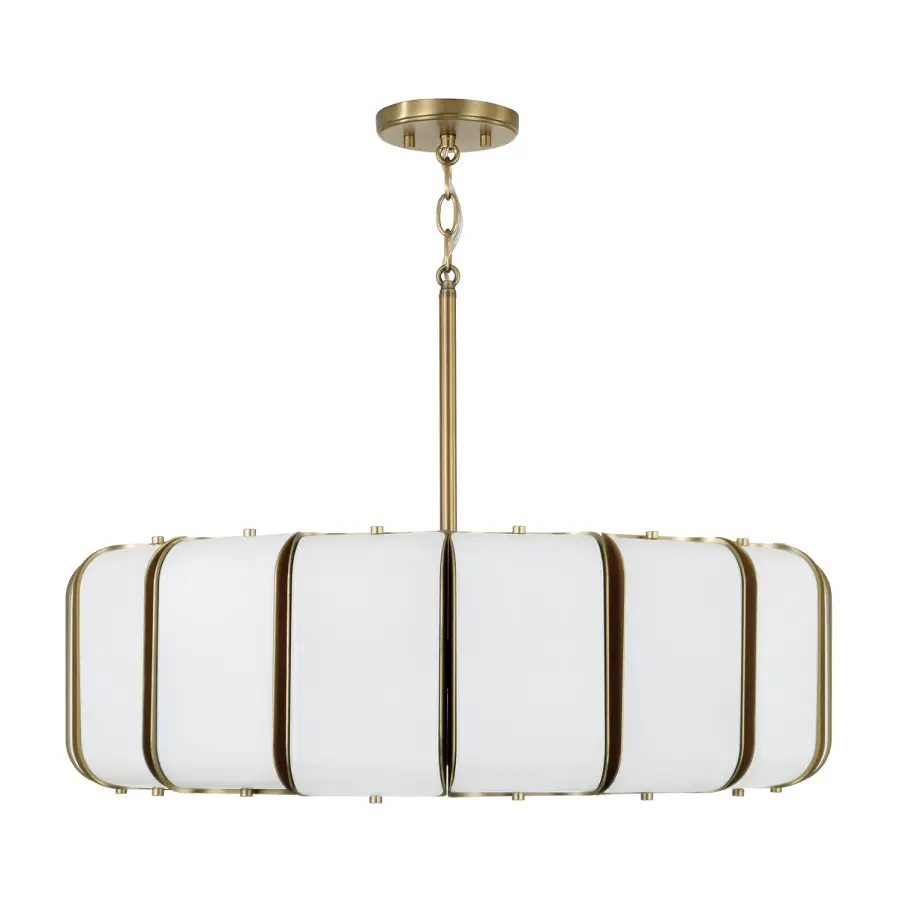 Marcell 16-Light Pendant in Aged Brass