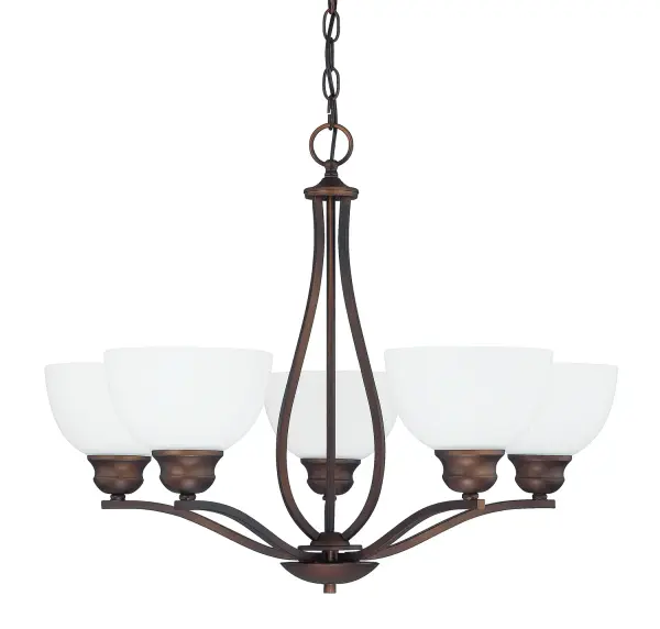 Stanton 5-Light Chandelier in Burnished Bronze