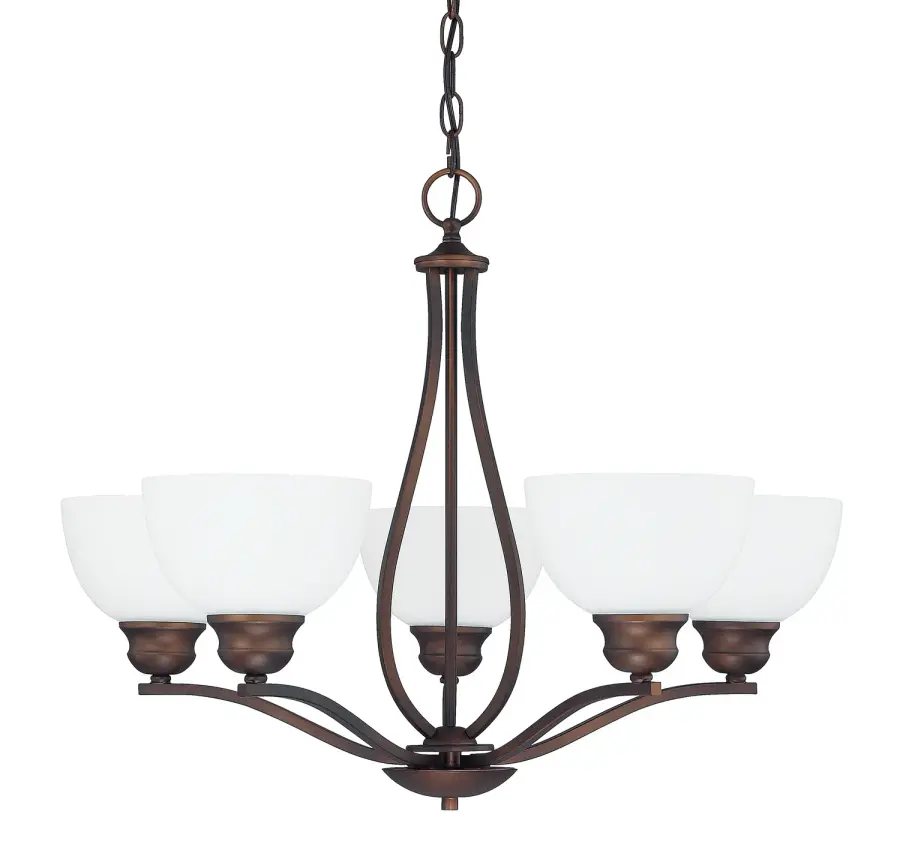 Stanton 5-Light Chandelier in Burnished Bronze