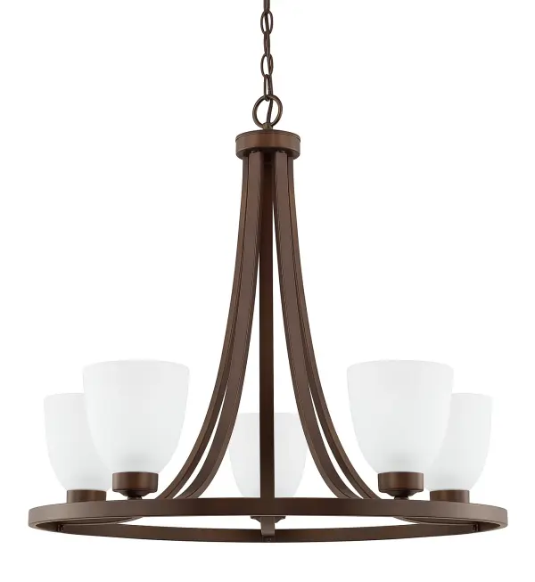 Jameson 5-Light Bronze Chandelier