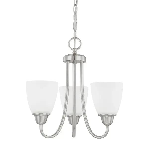 Trenton 3-Light Chandelier in Brushed Nickel